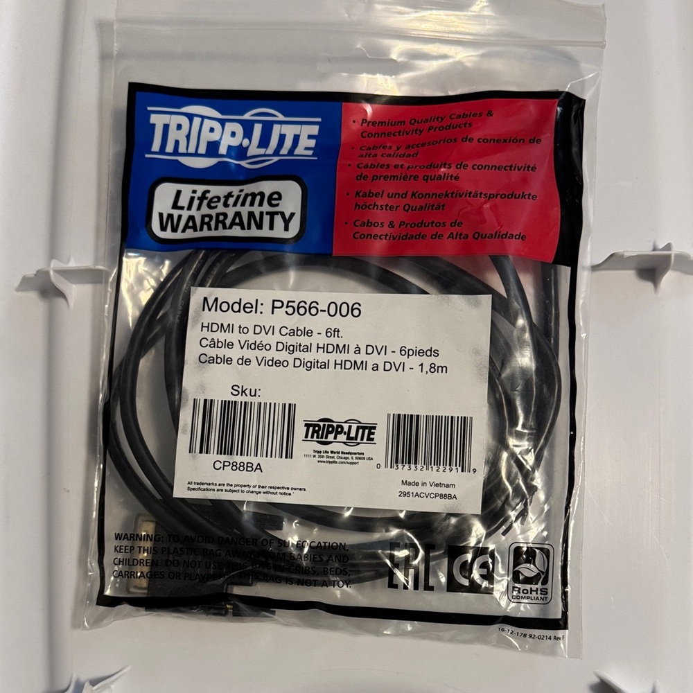 Tripp Lite HDMI to DVI Cable